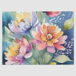 Hübsch Pastel Watercolor Florals Seidenpapier