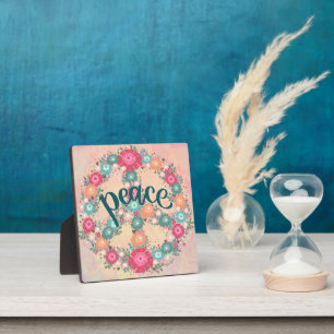 Hübsch Peace Floral Whimsical Inspiration Fotoplatte