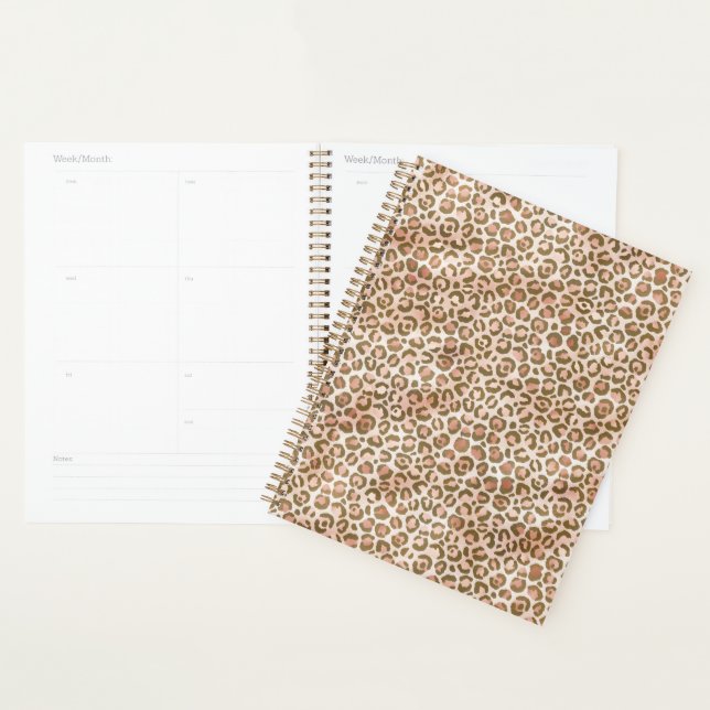 Hübsch Peach Brown Leopard Print Planer (Anzeige)