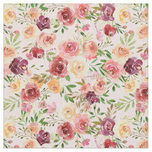 Hübsch Peach Peony Floral Stoff