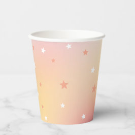 Hübsch Peach Stars Cowgirl Glam Brautparty Pappbecher