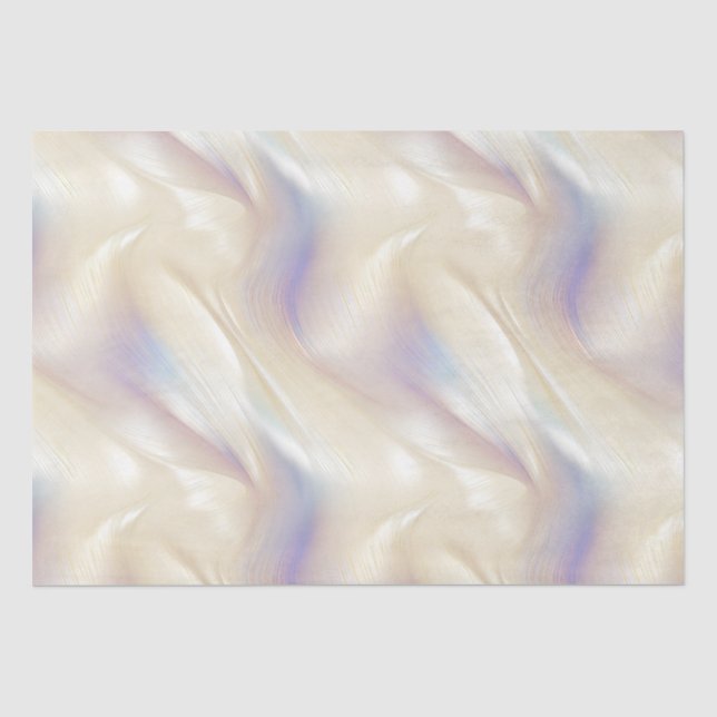 Hübsch Pearl Aqua Lila Swirl Seidenpapier (Vorderseite)