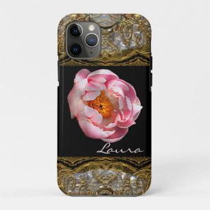 Hübsch Peony Monogram Chic Case-Mate iPhone Hülle