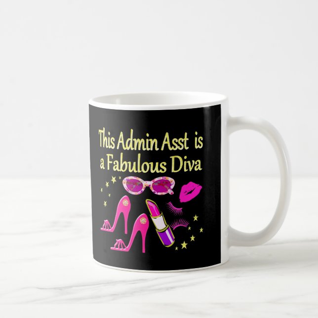 HÜBSCH PINK ADMIN ASST DIVA DESIGN KAFFEETASSE (Rechts)