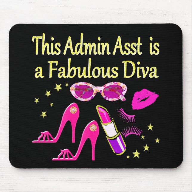 HÜBSCH PINK ADMIN ASST DIVA DESIGN MOUSEPAD (Vorne)