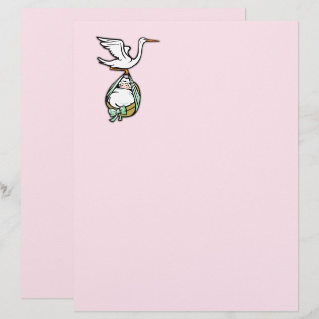 Hübsch Pink Baby Girl (Vorne/Hinten)