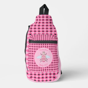 Hübsch Pink Baby Girl Bee Custom Crossbody Bag