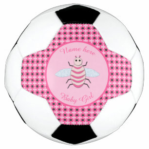 Hübsch Pink Baby Girl Bee Custom Fußball