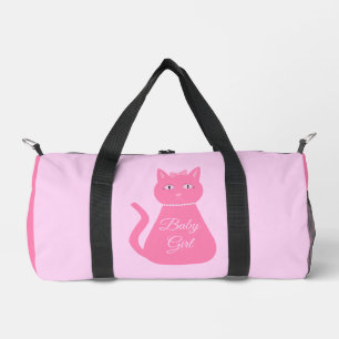 Hübsch Pink Baby Girl Cat Custom Diaper Bag Duffle Bag