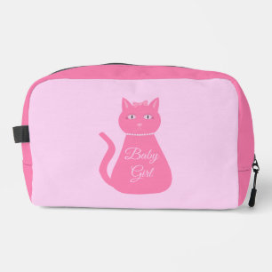 Hübsch Pink Baby Girl Cat Custom Waschbeutel