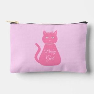 Hübsch Pink Baby Girl Cat Custom Zubehörtasche