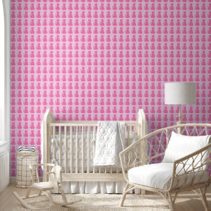 Hübsch Pink Baby Girl Cat Gemustert Tapete