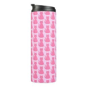 Hübsch Pink Baby Girl Cat Gemustert Thermosbecher