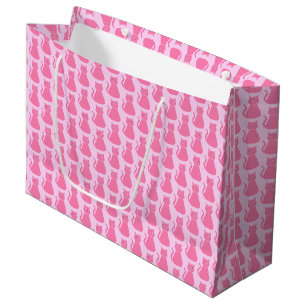 Hübsch Pink Baby Girl Cat Kinderdusche Gemustert Große Geschenktüte