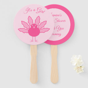 Hübsch Pink Baby Girl Erntedank Türkei Custom Fächer