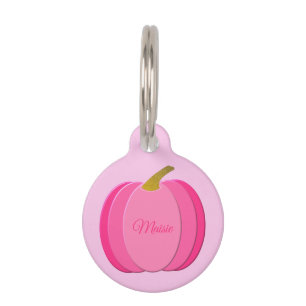 Hübsch Pink Baby Girl Pumpkin Custom Haustiermarke