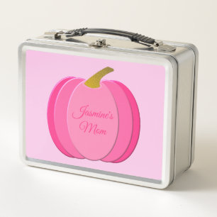 Hübsch Pink Baby Girl Pumpkin Custom Metall Brotdose