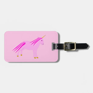 Hübsch Pink Baby Girl Unicorn Custom Gepäckanhänger