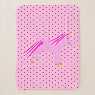 Hübsch Pink Baby Girl Unicorn Sherpadecke