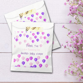 Hübsch Pink Balloons Babydusche Geschenktütchen