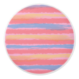 Hübsch Pink Blau Gelb Streifen Keramikknauf
