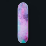 Hübsch Pink Blau Lila Salate Wasserfarben Kunst, D Skateboard<br><div class="desc">Dieses moderne und künstlerische Design ist perfekt für die trendige und stilvolle Frau. Es verfügt über eine handgestrichene, hellrosa, lila, aquamarine grüne und blaue Salzwasser-Farbe. Es ist cool, einzigartig, mädchenhaft und zeitgemäß. Stilisieren Sie mit diesem einzigartigen und einzigartigen Design handbemalt von dem Künstler der Marke La Femme, Rachel Matheney.***WICHTIGE ANMERKUNG:...</div>