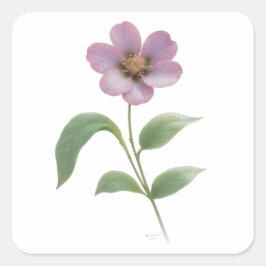 HÜBSCH PINK BLUME STICKER
