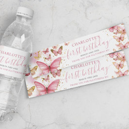 Hübsch Pink Butterflies 1. Geburtstag Sweet 16 XV