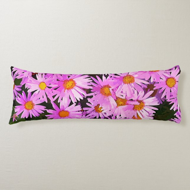 HÜBSCH PINK DAISIES SEITENSCHLÄFERKISSEN (Vorderseite)