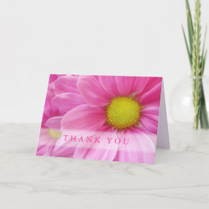 Hübsch Pink Daisy - Dankeschön-Karte Dankeskarte