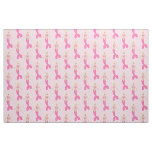 Hübsch Pink Fantasy Mermaid Gemustert Stoff