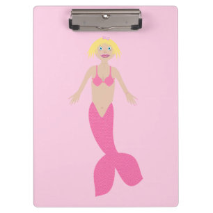 Hübsch Pink Fantasy Mermaid Klemmbrett