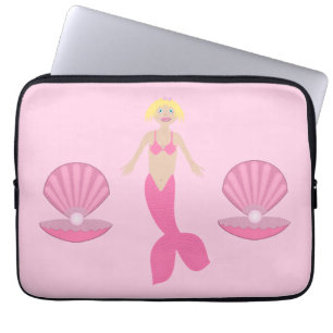 Hübsch Pink Fantasy Mermaid Laptopschutzhülle