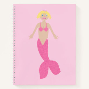 Hübsch Pink Fantasy Mermaid Notizbuch