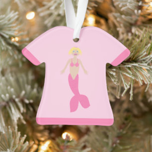 Hübsch Pink Fantasy Mermaid Ornament