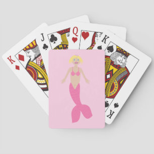 Hübsch Pink Fantasy Mermaid Spielkarten
