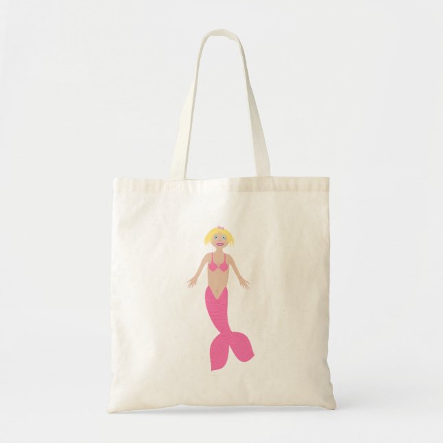 Hübsch Pink Fantasy Mermaid Tragetasche (Vorne)