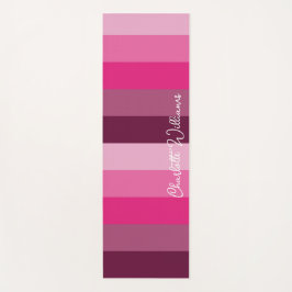 HÜBSCH PINK FARBPALETTE PALETTE PALETTE PALE STRIP YOGAMATTE