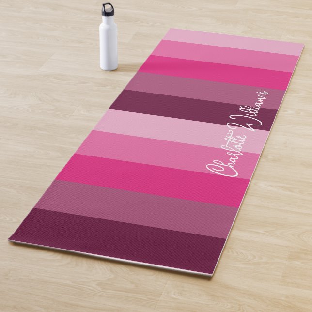 HÜBSCH PINK FARBPALETTE PALETTE PALETTE PALE STRIP YOGAMATTE (Beispiel)