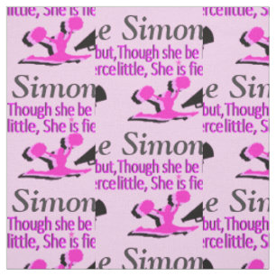 HÜBSCH PINK FIERCE CHEERLEADER FABRIC STOFF