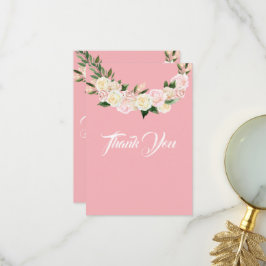 Hübsch Pink Floral Baby Girl Dankeskarte