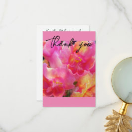 Hübsch Pink Floral Dankeschön Karte