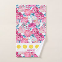 Hübsch Pink Floral Muster Pickleball Sport