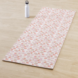 Hübsch Pink Floral Petals Gym Fitness Yogamatte