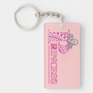 Hübsch Pink Girl Word Prinzessin Schlüsselanhän Schlüsselanhänger