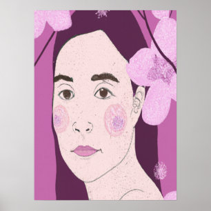 Hübsch Pink Girly Poster
