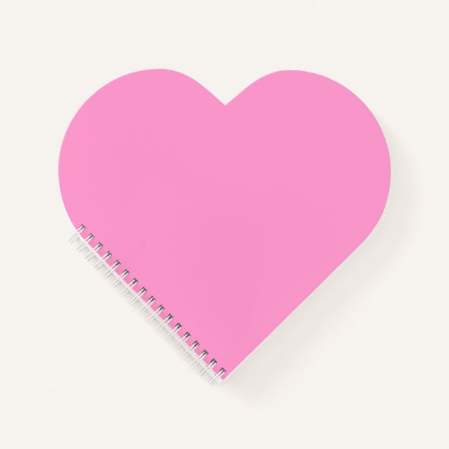 HÜBSCH PINK HEART NOTEBOOK NOTIZBUCH (Vorderseite)