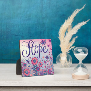 Hübsch Pink Hope Inspiration Custom Floral Fotoplatte
