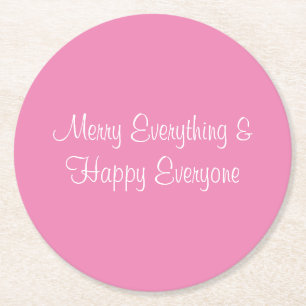 Hübsch Pink Merry Everything Untersetzer