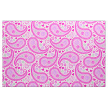 Hübsch Pink Paisley Liebe Herz